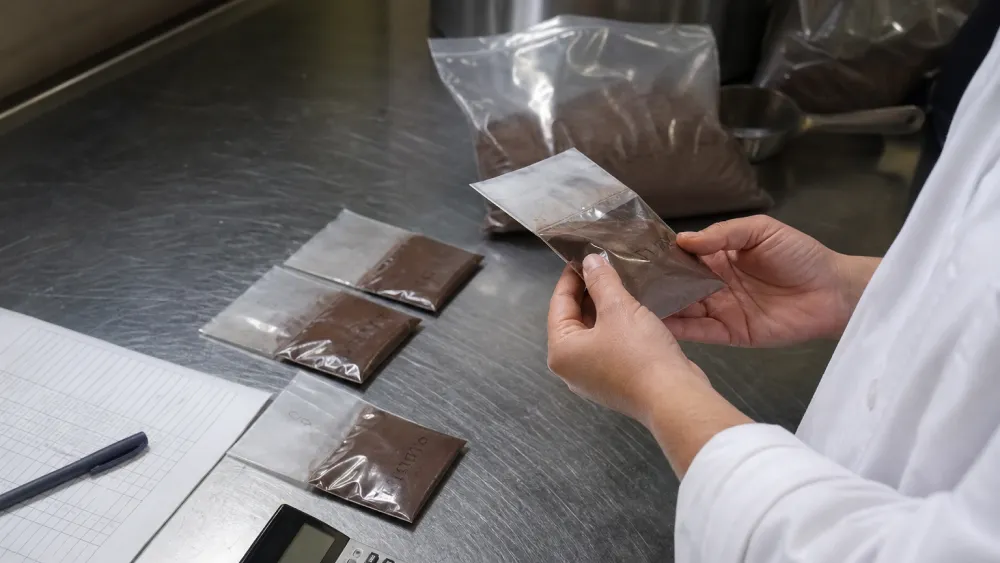 Cocoa powder specification sheet and COA reviewed with product samples